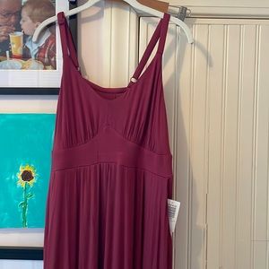 Torrid Super Soft Maxi Dress Burgundy NWT